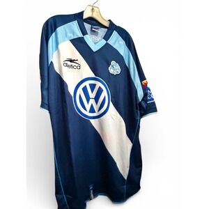 Atletica Puebla FC‎ Soccer Jersey Mens XL Navy Blue Volkswagen Sol Liga MX NWT